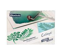 Schmincke - College® Linogravure, set d'impression linogravure avec 5 tubes en 75 ml, 84 001 097, encres d'impression linogravure pour artistes en qualité d'étude, encre d'impression linogravure à faible odeur, impression régulière.