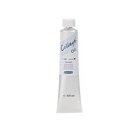 Schmincke - College® Oil, Blanc de titane en tube de 200 ml, 31100015, Couleurs à l'huile pour artistes, pigments d'artistes éprouvés et huiles végétales naturelles, bonne résistance à la lumière.
