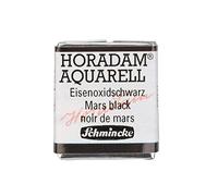 Schmincke - HORADAM® AQUARELL - aquarelle d'artiste très fine, 791 noir oxyde de fer, 14 791 044, 1/2 godet