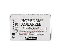 Schmincke - HORADAM® AQUARELL - aquarelles pour artistes, 101 blanc opaque titane, 14 101 043, 1/1 godet