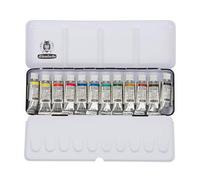 Schmincke - HORADAM® AQUARELL, Assortiment de Base, Coffret avec 12 Nuances aquarelles Extra-Fines, 74112097, Coffret en métal, 12 x Tubes en 5 ML