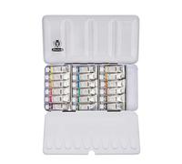 Schmincke - HORADAM® AQUARELL, coffret avec 18 nuances aquarelles extra-fines, 74118097, coffret en métal, 18 x tubes en 5 ml