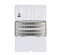 Schmincke - HORADAM® AQUARELL coffret vide, 74 948 097, Coffret en métal noire, avec palette de mélange pour un réassort individuel de 48 x 1/2 ou 24 x 1/1 godets HORADAM® AQUARELL