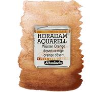 Schmincke - HORADAM® AQUARELL, Super Granulation, 14 922 044 Orange du désert, 1/2 godet, teintes très fortement granulées, aquarelle très fine, supergranulante