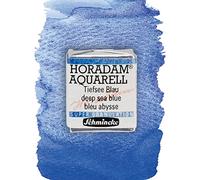 Schmincke - HORADAM® AQUARELL, Super Granulation, 14 953 044 bleu profond, 1/2 godet, teintes très fortement granulées, aquarelles supergranulées très fines