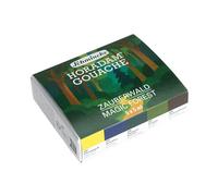 Schmincke HORADAM GOUACHE Boîte de peinture compacte en carton à thème Forêt enchantée avec 5 gouaches très pigmentées en tubes de 5 ml 72723097