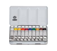 Schmincke - HORADAM® Gouache extra-fines pour artistes, 10 tubes en 15 ml, 72 701 097, dans un coffret en métal, la plus haute concentration de pigments, luminosité et profondeur de couleur.