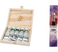 Schmincke Horadam Peinture aquarelle Forest 5 x 15 ml Supergranulation 74 851 097 & pinceau Casaneo White Set de 5 x 15 ml