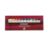 Schmincke - MUSSINI peintures à l'huile à la résine très fines, set en carton, 12 x 15 ml set, 70 012 097