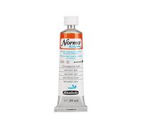 Schmincke - NORMA® Blue, 21306009, peinture à l'huile pour artistes, très fine, très pigmentée, résistante à la lumière, végétalienne, vermillon clair, 35 ml