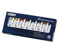 Schmincke - Norma®, Professional - couleurs extra-fines à l'huile, assortiment de base, 8 x 35 ml, 71 110 097, set en carton, peinture à l'huile moderne, formulée dans le respect de l'environnement