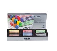 Schmincke - Pastel, 15 couleurs, multi-usages, assortiment de base 77 215 097, set en carton avec 15 pastels, faits à la main, brillants, veloutés et très résistants à la lumière