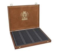 Schmincke - Pastel, coffret vide pour 60 pastels, 77 960 097, grand coffret en bois pour 60 pastels, pour un réassort individuel de pastels surfins extra-tendres.