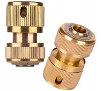 Schmith Raccord rapide en laiton 1/2" pour tuyau d'arrosage, facile à utiliser et résistant à la corrosion