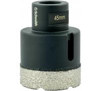 Schmith - Scie Cloche Diamant 45mm avec Filetage M14 - Foret Diamanté pour Perçage à Sec - Scie Cloche Carrelage - pour Carrelage, Granit, Marbre, Pierre, Béton, Céramique