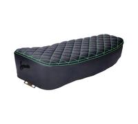 Schmitt Housse de siège matelassée à Losanges Noir/Vert 620 x 230 x 100 mm pour Simson S50, S51, S70