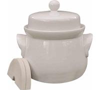 SCHMITT Mini-pot de jardin 1,0L crème avec couvercle et pierres