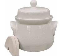 SCHMITT Mini-pot de jardin 4,0L crème avec couvercle et pierres