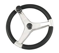 Schmitt & Ongaro Marine Ongaro Evo Pro 316 Cast Stainless Steel Steering Wheel w/Control Knob - 13.5" Diameter