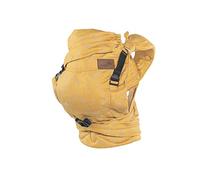 SCHMUSEWOLKE HalfBuckle Maxi Porte-bébé pour bébés et tout-petits (10-24 mois, 6-16 kg) - Coton bio avec lin - Botanical Golden