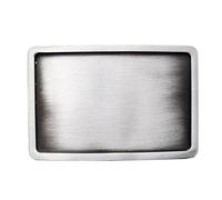 Schnalle123 Boucle de ceinture classique vierge aspect 3D pour ceinture interchangeable - Boucle modèle 101