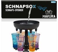 SCHNAPSOX 6 Distributeur de verres à liqueur et support Distributeur de shots de cocktail pour jeux à boire Bar Party