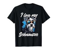 Schnauzer Chien Race Pet I Love My Schnauzer T-Shirt