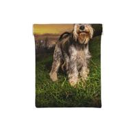 Schnauzer Coucher De Soleil Chiens Animaux Montagnes Schnauzer, Sac de Rangement pour Femmes, Portefeuille supérieur à Presser, Petit Porte-Monnaie, Pochette de Changement