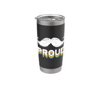 Schnauzer CSD tolérance liberté amour respect fierté LBGTQ+ Gobelet isotherme en acier inoxydable double paroi