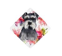 Schnauzer Désodorisant de voiture à suspendre, tablettes d'aromathérapie de voiture parfumées longue durée, cartes parfumées au losange pour véhicules, chambre à coucher, armoire, style noir