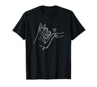 Schnauzer géant Mignon Bosse de Poing Amoureux du cœur T-Shirt
