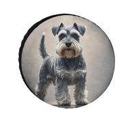 Schnauzer - Housses de pneu imperméables et anti-UV, 66 cm, housses de roue à essieu unique pour camping-car, camion, VUS, remorque universelle pour toutes les saisons