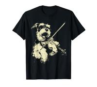 Schnauzer Mignon Jouant du Violon drôle Musicien Chien violoniste T-Shirt