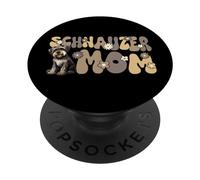 Schnauzer Miniature Groovy, la Meilleure Maman Schnauzer du PopSockets PopGrip Adhésif