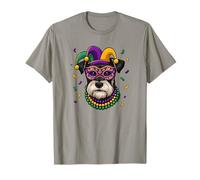 Schnauzer Miniature, Mardi Gras T-Shirt