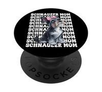 Schnauzer Mom Mama Schnauzer Miniature pour la fête des mères PopSockets PopGrip Adhésif
