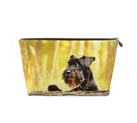 Schnauzer Nain Animaux de Compagnie Chiens Noirs, Trousse de Maquillage Trousse à cosmétiques Trousse de Toilette de Voyage Portable Pochette de Toilette
