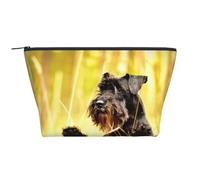 Schnauzer Nain Animaux de Compagnie Chiens Noirs, Trousse de Toilette Trousse de Maquillage Sac à cosmétiques Trousse de Toilette de Voyage Portable