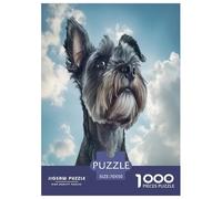 Schnauzer Puzzle 1000 Pièces Educa Jouet en Bois Divertissement Créatif De l'art De La Décoration Jeu Éduchatif Challenge Toy Adultes & Enfants des 14 Ans 70x50cm/1000pcs