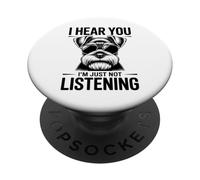 Schnauzer Schnauzer Miniature Amusant PopSockets PopGrip Adhésif