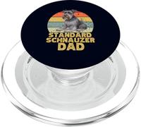 Schnauzer Standard pour Les propriétaires d'animaux de Compagnie rétro drôles PopSockets PopGrip pour MagSafe
