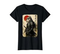 Schnauzer Warrior Ukiyo Œuvre d'art Japonaise Chien Samouraï T-Shirt Graphique avec Valeur