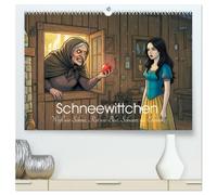 Schneewittchen - Weiß wie Schnee, Rot wie Blut, Schwarz wie Ebenholz (hochwertiger Premium Wandkalender 2027 DIN A2 quer), Kunstdruck in Hochglanz: ... Graphic-Novel-Stil für das ganze Jahr.