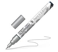 Schneider 060 marqueur chromé (épaisseur de trait 0,8 mm, encre hautement pigmentée avec effet gel de jeu, convient à de nombreuses surfaces), 1 pièce chromée