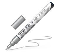 Schneider 061 Marqueur chromé (épaisseur de trait 2,0 mm, encre hautement pigmentée avec effet miroir, convient à de nombreuses surfaces), 1 pièce chromée