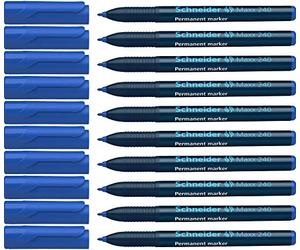 Schneider 124003 - Pennarelli Indelebili, Pacco da 10, 10 Pezzi