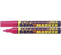 SCHNEIDER - Marqueur décoratif 265, rose, largeur du trait: 1 - 3 mm (126509) Rose G