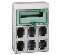 SCHNEIDER 13181 Coffre KAEDRA 12 + 1 module 6 ouverture 90x100