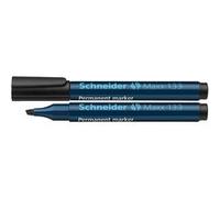 Schneider Marqueur permanent 133 – 1–4 mm, rechargeable, anti-dessèchement, Noir, lot de 10