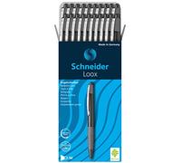 Schneider 135501 LOOX Stylo bille Noir/recharge noire 775 Lot de 20
